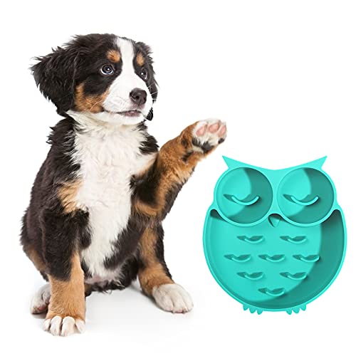 IYSHOUGONG 1 x Haustier-Leckunterlage, für langsames Fressen, Trainingsleckplatte, Silikon-Pad, Haustierfuttermatte, rutschfeste Matte für Hunde und Welpen von OGKLFDPOH