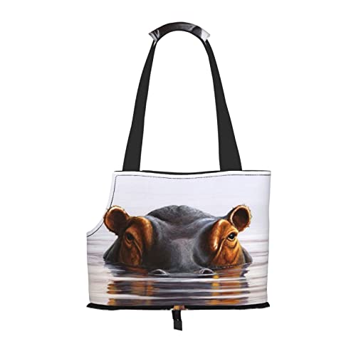 Hippo Faltbare Hundetragetasche, Tragetasche, geeignet für Welpen, kleine Hunde und Katzen für Outdoor-Reisen von OGNOT