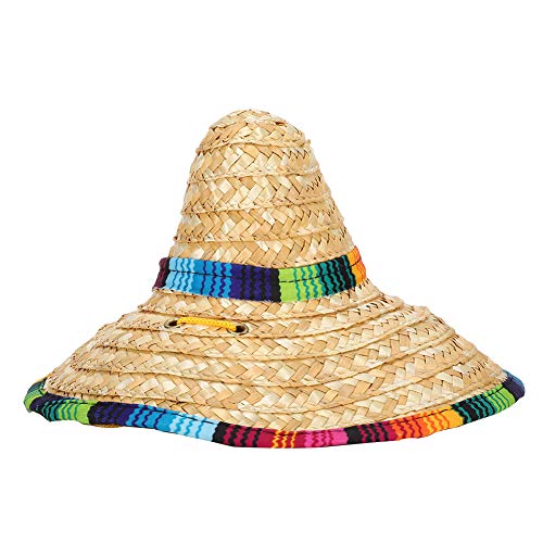 OKAT Hunde Strohhüte, Attraktiver Haustier Sombrero Strohhut Handstricken verstellbar mit Strohstich für Haustiere für Partys(M) von OKAT