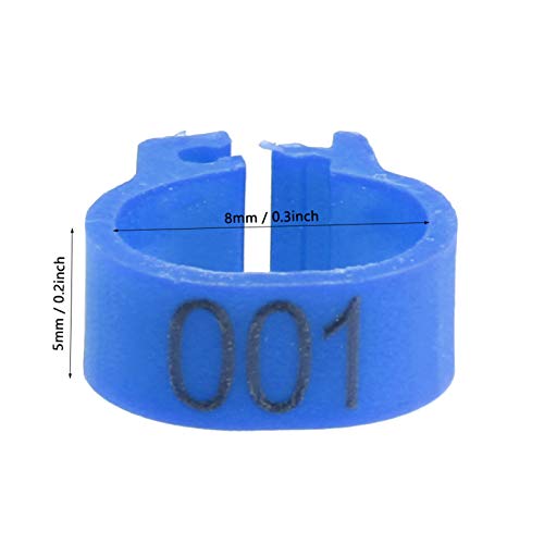 OKAT Taubenbeinbänder, 100PCS Taubenringe, für Brieftaube for(Dark Blue, 12) von AXOC