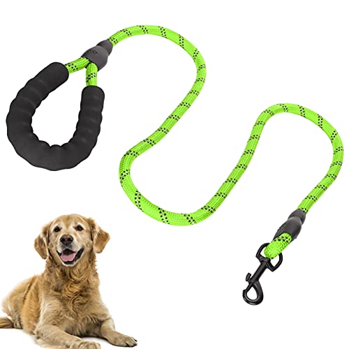 Pet Leash, Heavy Duty Pet Leash Nylon Pet Leash 1,5 Meter Lange Hundeleine Leine Leicht für mittlere und große Hunde zum Spazierengehen(Green) von OKAT