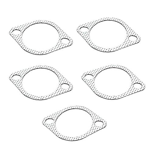 Auspuffrohrdichtung -5Pcs 3 '' Keramik Auspuffrohr Metalldichtung mit verstärktem Ring 3in 76mm Fallrohr von OKBY