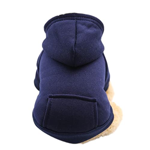 Haustier-Hundebekleidung für kleine und mittelgroße Hundewelpen, Haustier-Overall, Chihuahua, Haustierkleidung, Mops, Welpen, Kleidung, Hundekleidung, Marineblau, XL von OKGD