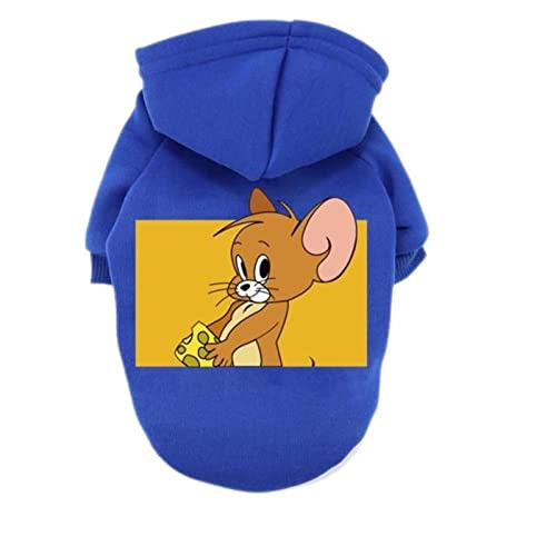 Haustierkleidung Bedruckt Welpen Hoodie Mantel Winter Warm Haustier Kleidung Chihuahua Pullover Welpe Katze Kapuze Hund Haustier Kleidung-6,M von OKGD