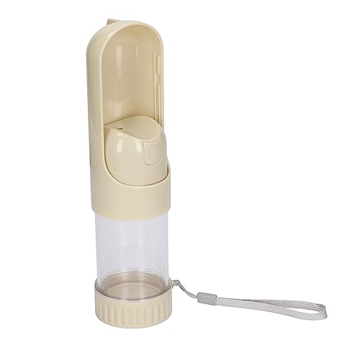 Hundewasserflasche, 2-in-1-Hundewasserflasche, tragbar, auslaufsicher, Haustier-Wasserspender für Hunde, Katzen, Spaziergänge im Freien, Reisen, für Haustiere, Hunde, Katzen, (White) von OKJHFD