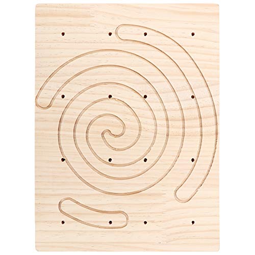 OKJHFD Holz-Kratzbrett, Krallen-Kratzbrett für kleine Tiere, Spielpad-Spielzeug und Käfigzubehör für Hamster, Chinchilla, Igel, Meerschweinchen von OKJHFD