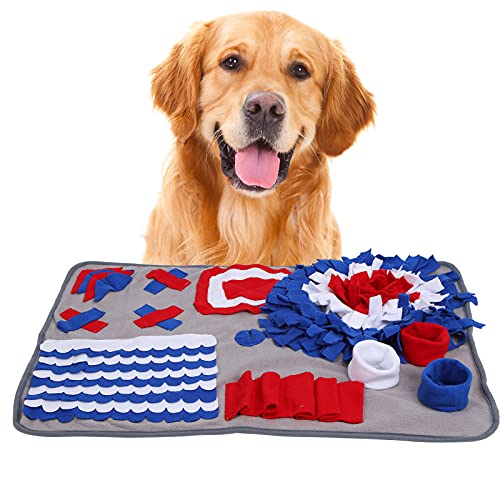 Pet Snuffle Pad, Interactive & Fun Feeding Puzzle Pet Toys, Training Stress Reliefing Matte langsames Fütterungsspiel für alle Rassen von OKJHFD