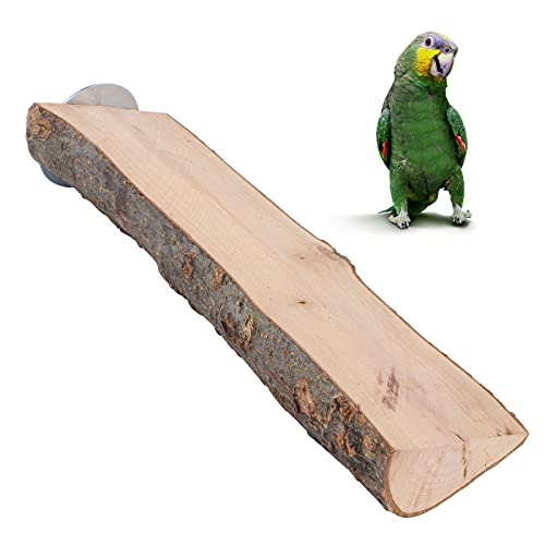 Plattform für kleine Tiere aus Holz, Flacher Vogel-Spielständer, Vogel-Spielplatz, Sittich-Käfig-Zubehör für kleine mittelgroße Wellensittiche, Sittiche, Aras, Übungsspielzeug (OKJHFDtYR3Ij-15) von OKJHFD