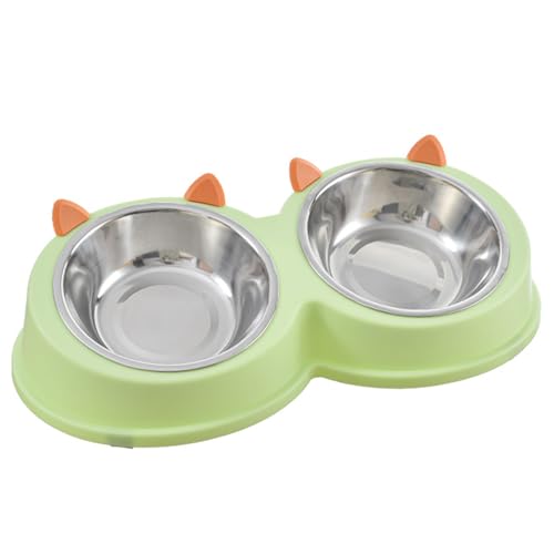 Futternapf aus Edelstahl, multifunktional, abgewinkelt, kein Verschütten, geneigter Futternapf, Zwei Futternäpfe für Hunde, kein Verschütten, geneigter Futternapf, Wassernapf-Set Futternapf aus Edelstahl, multifunktional, abgewinkelt, kein Verschütten, geneigter Futternapf, Zwei Futternäpfe für Hunde, kein Verschütten, geneigter Futternapf, Wassernapf-Set von OKOVO