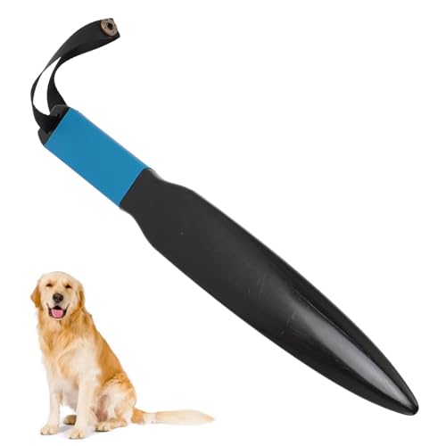 OKOVO Professionelle Hunde-No-Biss-Sticks, Nylon-Gummi, vielseitiges Spielzeug zum Stressabbau, einfach zu verwendendes Hundebiss-Trainingsstab-Kauspielzeug mit schwarzem Schlüsselband (Blue Handle) von OKOVO