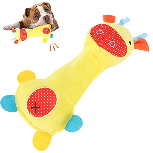 OKOVO Quietschspielzeug für Hunde, Robustes, unzerstörbares Hundespielzeug, Plüsch-Kauspielzeug für kleine, mittelgroße und große Hunderassen, quietschendes Kauspielzeug, Beißspielzeug (Ciervo) von OKOVO