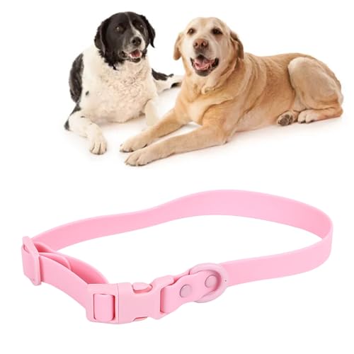 Verstellbares Hundehalsband, weiches, Flexibles, bequemes PVC-Hundehalsband, leicht zu reinigendes Silikon-Hundehalsband, verstellbar, eng anliegend und sicherer Sitz für kleine, (31–50 cm) von OKOVO