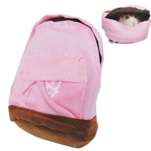 Kleine Haustier-Reisetasche: Outdoor-Hängetasche für Hamster mit Reißverschluss und Clip-Tuch, Mini-Tragetasche von OLACD