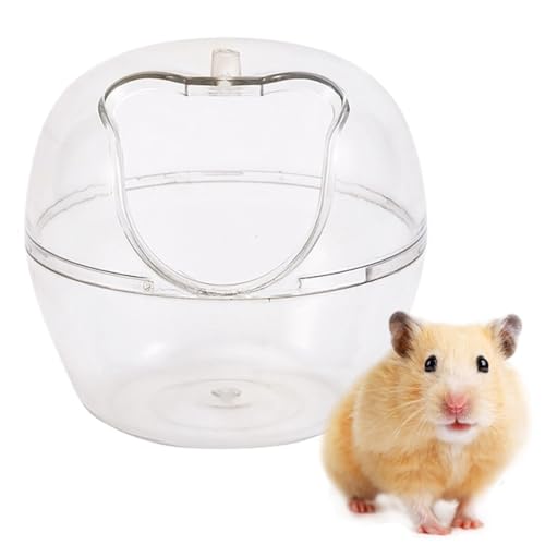 Kleintier-Badehaus, transparent, leicht, tragbar, Kunststoff, Hamstertoilette von OLACD