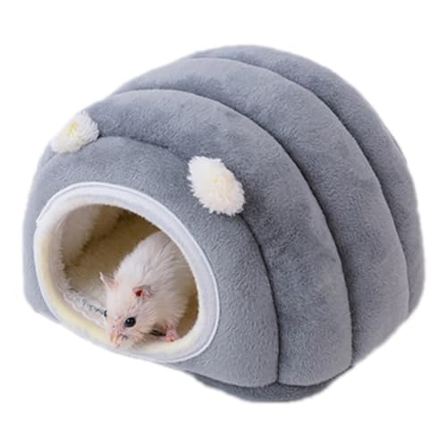 Niedliche weiche warme Haustier-Nesthöhle für Kleintiere - Winter-Hamsterbett Haus mit gemütlichem Zwerg-Design von OLACD