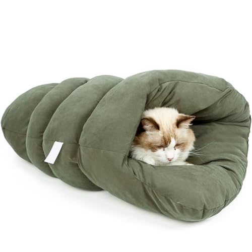 OLACD Katzenbett Nest Kätzchenhöhle Schlafen Weiches Schlafnest Tasche Bett Haustier für Katzenhöhle Kätzchen Schlafen von OLACD