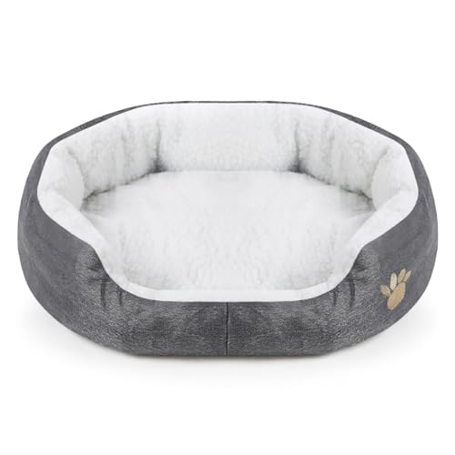 OLACD Kissen Nest Pet Paw Design Bett - Schlaf für Katzen und Hunde Bett Kissen, Haustier Plüsch Bett von OLACD