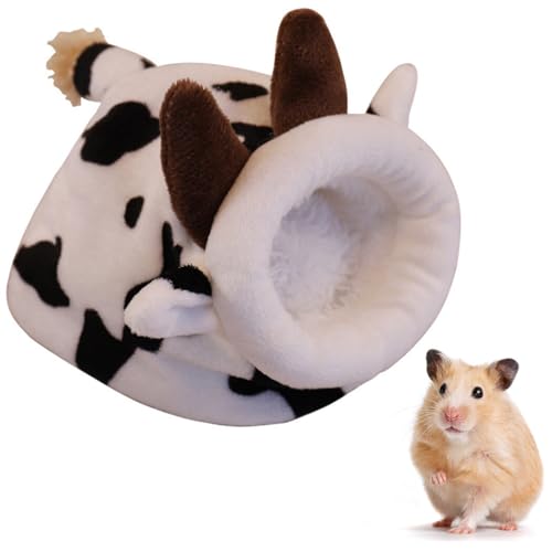 OLACD Kleines Haustierhaus Nest Winter Warm Bett für Hamster mit Tiermuster-Design von OLACD