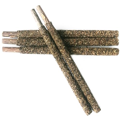 OLACD Natürliche bissfeste dünne Silvervine Sticks für Kätzchen, 5 Stück, tragbares wiederverwendbares Katzenminze-Spielzeug für Katzen von OLACD