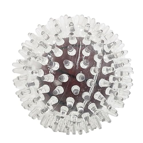 OLACD Spielball Quietschendes Hundespielzeug Spiky Bounce Aggressive Kauer Katzen Lustige Aktivität Kauspaß Sound Hund von OLACD