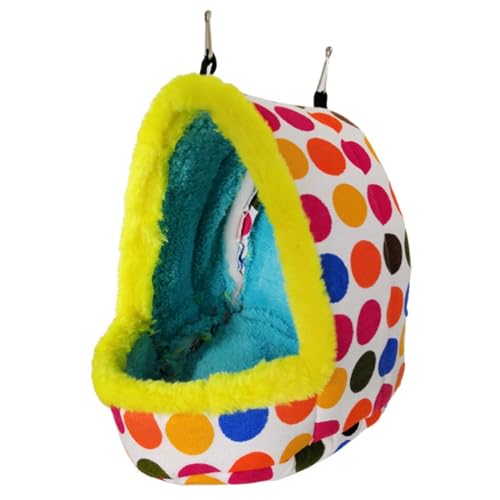 OLACD Thermo-Plüsch-Hängematte für Kleintiere: dekorativ, weich, tragbar, hängend, warmes Schlafbett für den Winter, Kleintiere von OLACD