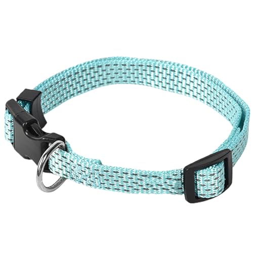 Verstellbares, reflektierendes, weiches Nylon-Hundehalsband: klassisches, tragbares und bezauberndes Welpenhalsband mit strapazierfähigem, atmungsaktivem Design von OLACD