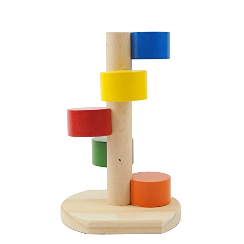 OMEM Hamster-Leiter-Spielzeug, Haustier-Holzspielzeug, Haustier-Hamster-Spielzeug von OMEM