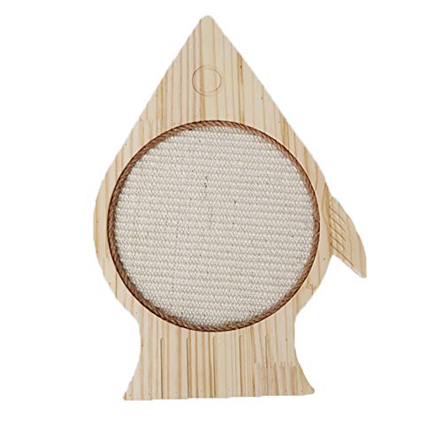 OMEM Katzenohren aus Holz, Sisal-Pads (Fisch) von OMEM