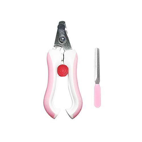 OMEM Nagelknipser für Vögel, mit Schleifwerkzeug, Krallenpflege für Haustiere und Papageien (Pink, S) von OMEM