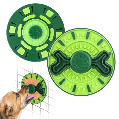 Omirich Hunde Leckmatte für Hundebox, 2 in 1 Hund Slow Feeder Treat Mat (Hund Leckmatte + Hundebox Trainingshilfe) mit Silikon Anti-Rutsch-Pad für Hunde/Katzen Angstreduzierung & Langeweile Linderung von OMIRICH