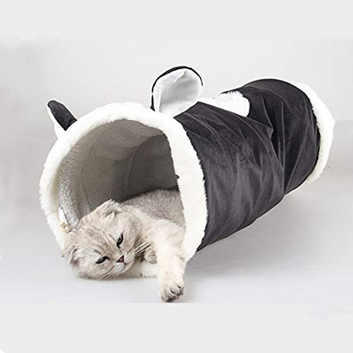 Katzentunnel Cat 3-Wege-Kat Tunnel Cat-Kanal Tierbedarf verdicken Cartoon-Tier Cat-Kanal für Kätzchen (Farbe : A, Size : 70 X D24CM) von ONDIAN