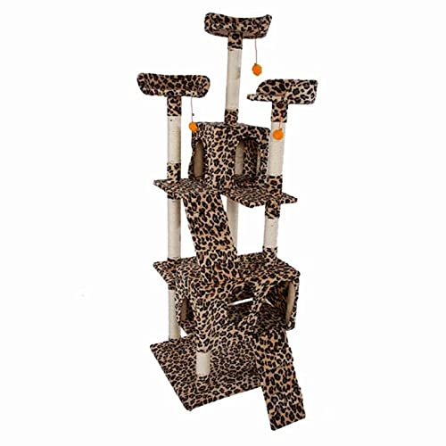 Kratzbaum Cat Climbhalter Cat Tower Leopard Print Katzenaktivität Baum Kätzchen Möbel von ONDIAN