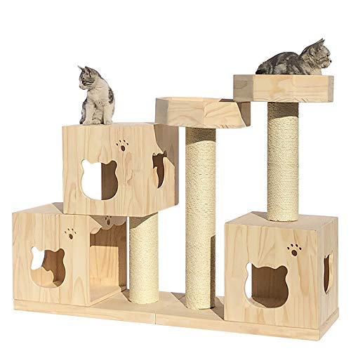 Kratzbaum Luxus Katzenhaus Ist Perfekt for Katze Spielen Katze Baumklettern Und Aktivitätszentrum von ONDIAN