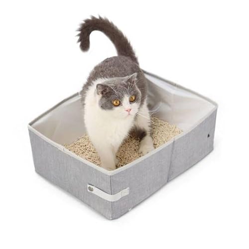 Tragbare Katzentoilette Cat Litter Box Portable Litter Box Litter Box for Cats in Car Collapsible für Homecamping von ONDIAN