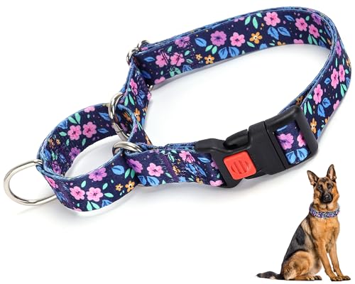 Girl Martingale Hundehalsband für große Hunde mit Sicherheitsschnalle Hundehalsband von ONEFOJOJO