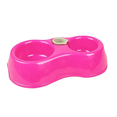 Haustier Schüssel Dual Port Hundewasserspender Feeder Utensilien Schüssel Katzen Trinkbrunnen Futtergericht Haustier Schüssel Katzen Haustier Haustier Feeder ( Color : Rose ) von ONGHAHYIS