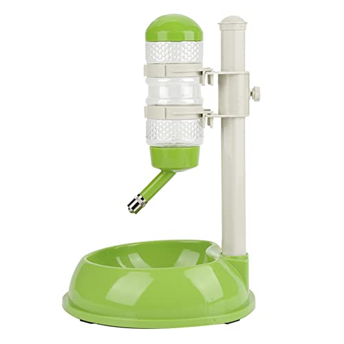 OPPWONG Hunde-Wassernapf-Spender, Kunststoff-Hundenäpfe, Kaninchen-Wassernapf, Hundebox-Wasserflasche, Hundebox-Wasserflaschenspender, Abnehmbares Futter, Automatischer Langsamer (Green) von OPPWONG