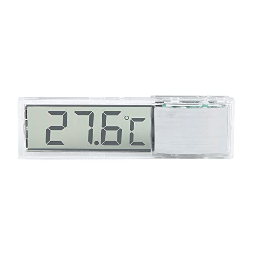 OPPWONG Aquarium-Thermometer, Digital, LED-Anzeige, Aquarium-Thermometer, Aufsteckbares Aquarium-Thermometer, Aquarium-Temperaturanzeige, Wassertemperaturmessung für Süß- und Salzwasser von OPPWONG