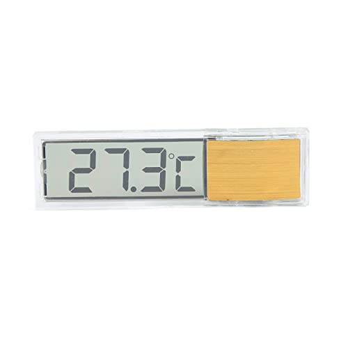 OPPWONG Aquarium-Thermometer, Digital, LED-Anzeige, Aquarium-Thermometer, Aufsteckbares Aquarium-Thermometer, Aquarium-Temperaturanzeige, Wassertemperaturmessung für Süß- und Salzwasser von OPPWONG