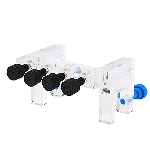 OPPWONG Dosierpumpen-Rohrhalter, Aquarium-Weichschlauch-Befestigungshalter, Reagenzglashalter, Acryl-Röhrchenhalter, Transparenter, Hängender 4-Wege-Rohrhalter mit Schraube Zum Halten OPPWONG Dosierpumpen-Rohrhalter, Aquarium-Weichschlauch-Befestigungshalter, Reagenzglashalter, Acryl-Röhrchenhalter, Transparenter, Hängender 4-Wege-Rohrhalter mit Schraube Zum Halten von OPPWONG