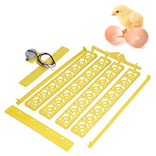 OPPWONG Eierwender, Automatischer Eierwender, Eierbrutschrank, Eierinkubatoren Zum Schlüpfen von Eiern, Mini-Eierdrehtablett-Werkzeug, Eierwender für Huhn, Ente, Wachtel, (220V) von OPPWONG