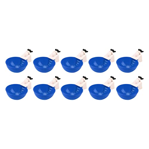 OPPWONG Hühnertränke, 10 Stück, Automatische Tränke, Geflügel-Trinknapf, Hühner-Wasser-Futterspender, Hühner-Wasserbecher, Hühner-Wasser-Futterspender, Geflügel-Trinknapf für (Große von OPPWONG