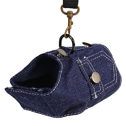 OPPWONG Hunde-Jeansjacke, Atmungsaktive Hunde-Jeansweste, Geschirr, Hundegeschirr, Hundegeschirr, Mittelgroße Hunde, Mädchen, Jungen, Hundewelpen, Kleidung mit Nylonleine für Kleine, (M) von OPPWONG