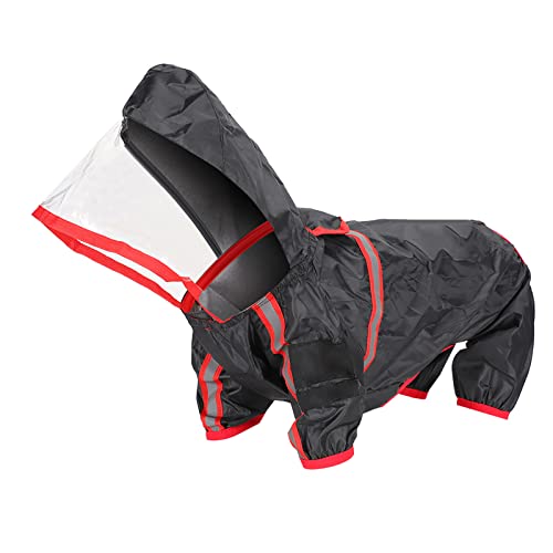 OPPWONG Hunde-Regenjacke, Wasserdichter Regen-Overall, Hunde-Regenmantel, Hunde-Poncho, Outdoor-Haustier-Kleidung, Regenmantel, Schneesichere, Winddichte Kleidung für Große, Mittelgroße von OPPWONG