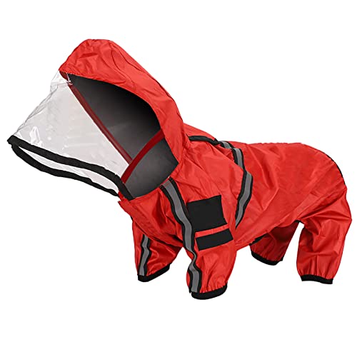 OPPWONG Hunde-Regenjacke, Wasserdichter Regen-Overall, Hunde-Regenmantel, Hunde-Poncho, Outdoor-Haustier-Kleidung, Regenmantel, Schneesichere, Winddichte Kleidung für Große, Mittelgroße von OPPWONG