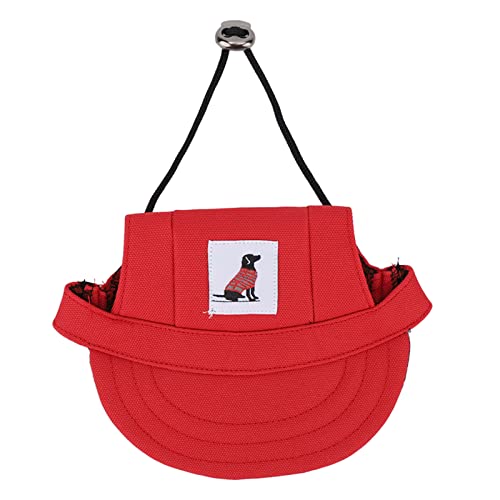 OPPWONG Hundemützen, Hundemütze für Kleine Mittelgroße Hunde, Hunde-Sonnenhüte mit Ohrlöchern, Hunde-Baseballmütze, Hunde-Sonnenhut, Haustier-Welpen-Baseballmütze für Outdoor, Camping, (S) von OPPWONG