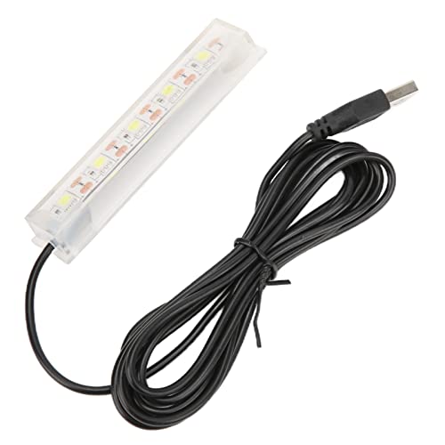 OPPWONG Kleines Aquarium-Licht, USB-Aquarium, Unterwasser-Lichtgewicht, Aquarium-Lampe, Aquarium-Lampe, Kleine Wasserpflanzen-Licht, Fisch, Desktop-Mini-Dekoration für von OPPWONG