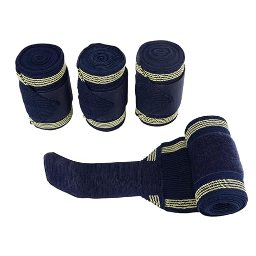 OPPWONG Pferde-Beinbandagen, 4 Stück, Pferde-Fleece-Bandagen, Bandagen, Standbandagen für Pferde, Schaf-Beinbandagen, Stabile Bandagen, REIT-Beinbandagen-Set für Beinstütztraining, von OPPWONG