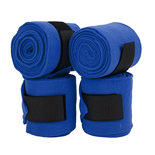 OPPWONG Pferdebeinbandagen, 4-teiliges Reitbeinbandage-Set, Standbandagen für Pferde, Lammbeinbandagen, Selbstklebende Doppelseitige Fleece-Pferdebeinbandagen für das Training und von OPPWONG