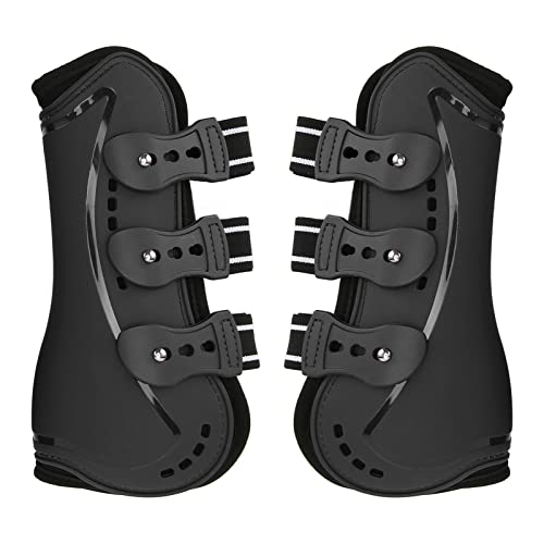 OPPWONG Pferdestiefel, Pferdebein Schiene für Pferde Sportstiefel für Pferde Schockabsorption Atmungsaktivem Pferdebein Beschützer für das Springen von Reiten Eventing (Groß) von OPPWONG